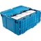 Global Industrial Blue Distribution Container With Hinged Lid 23-3/4x19-1/4x12-1/2 257813BL - alternate 3